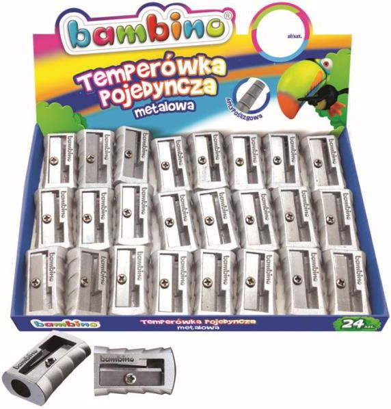 St. Majewski Temperówka pojedyńcza aluminiowa