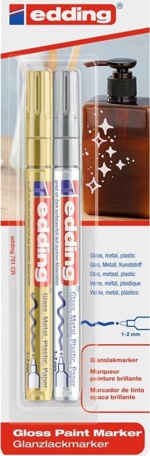 Marker olejowy połyskujący 1-2mm 2 kolory