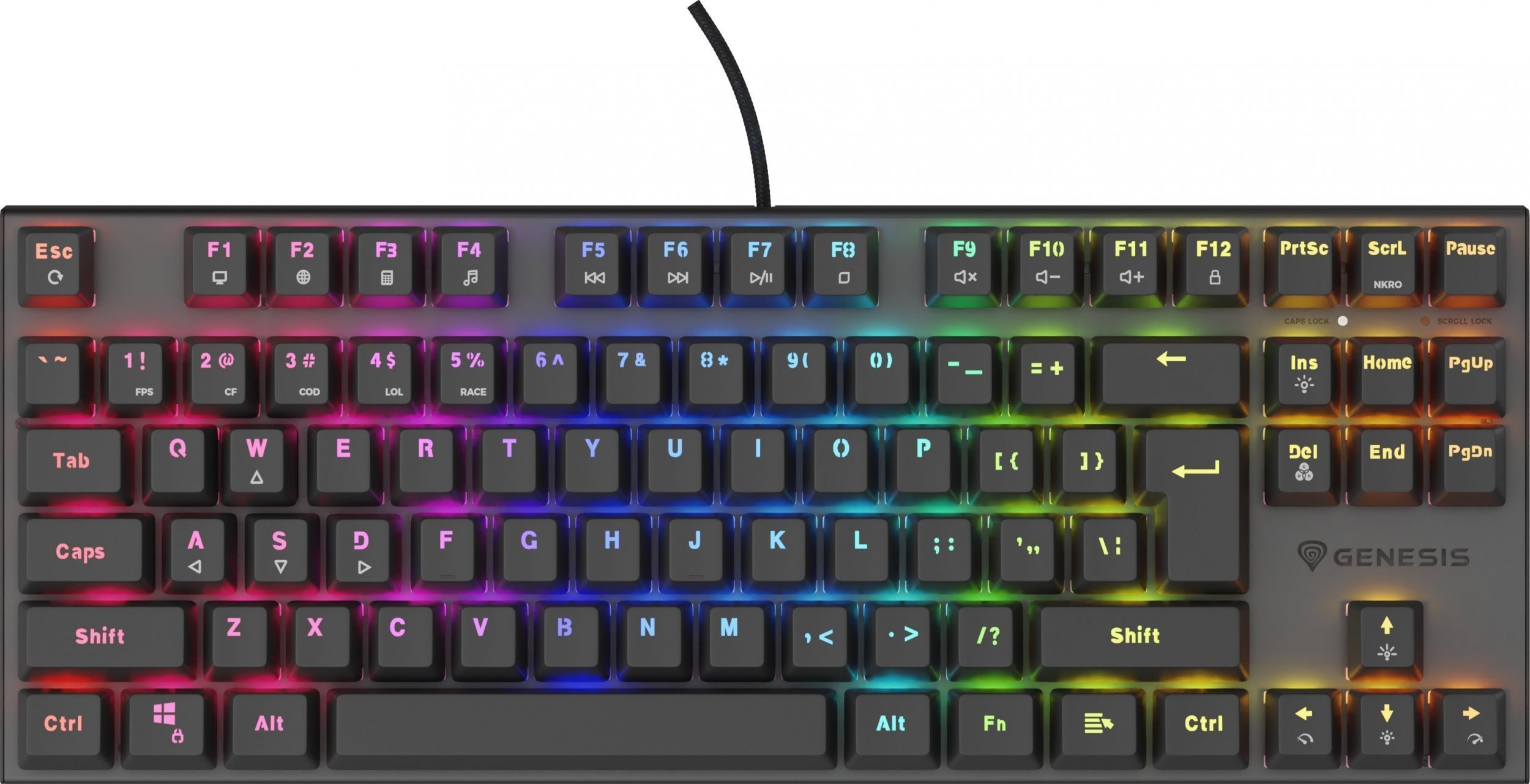 Klawiatura Genesis Thor 303 TKL - Outemu Peach Silent Outemu Peach Silent (NKG-2155)