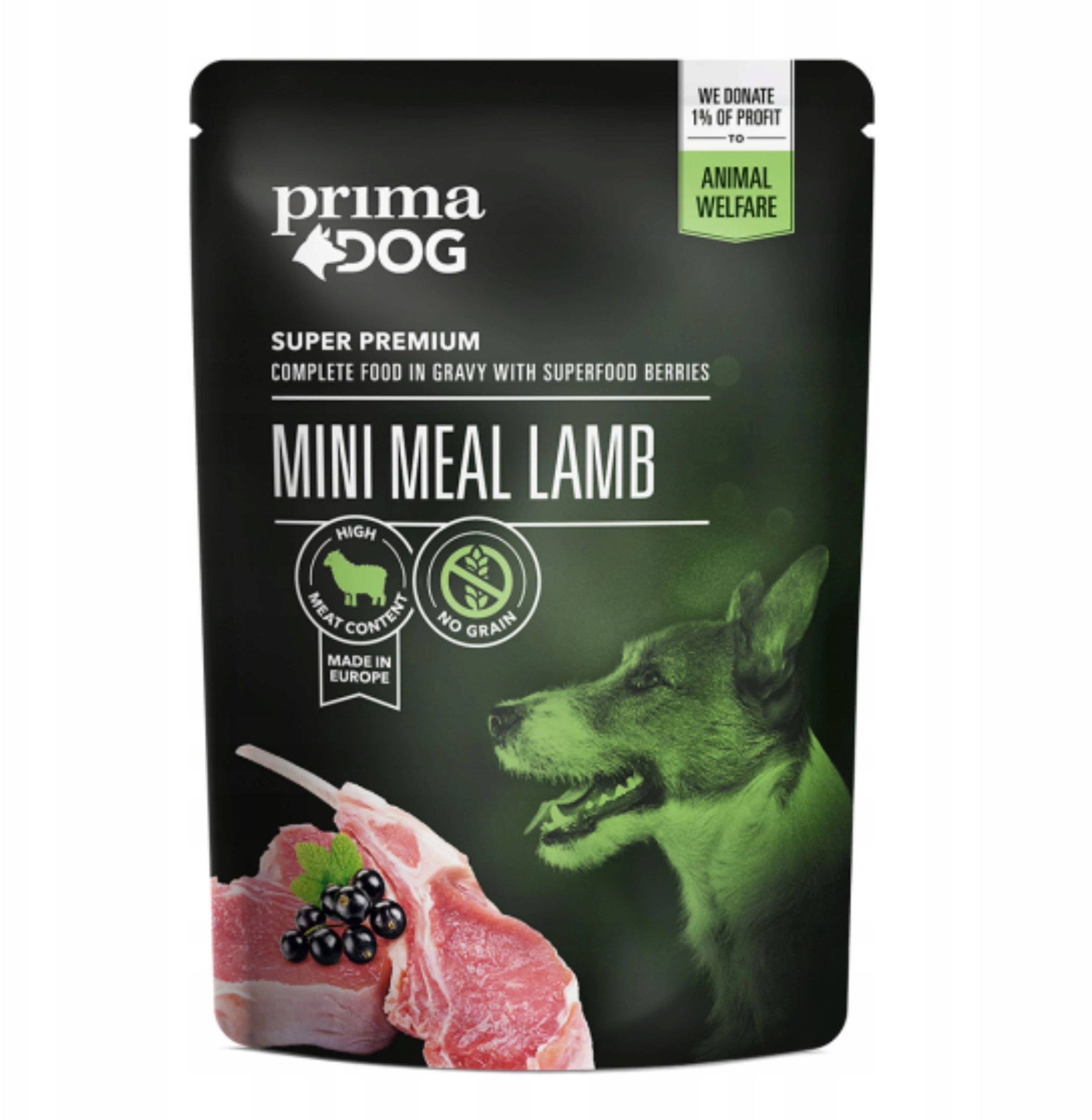 DOG FOOD MINI MEAL LAMB 85G