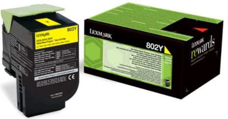 Toner Lexmark 80C20Y0 Yellow Oryginał (80C20Y0)