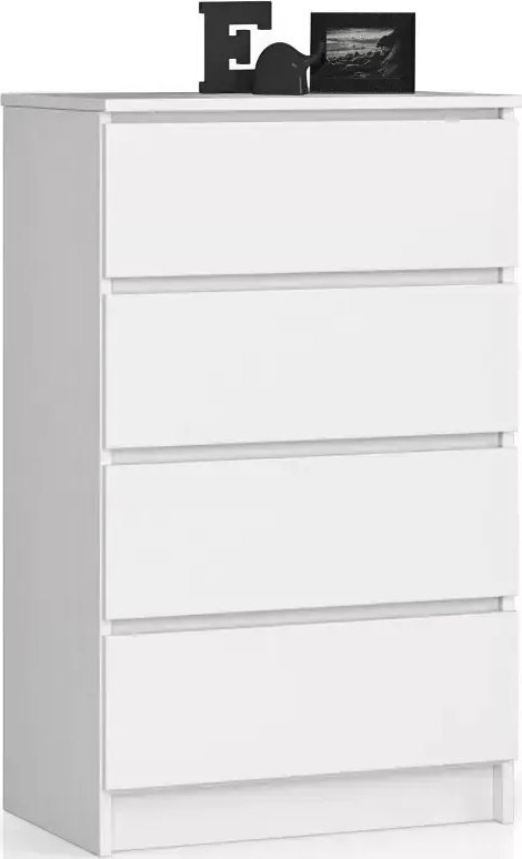 Elior Biała komoda z szufladami - Ranti 3X