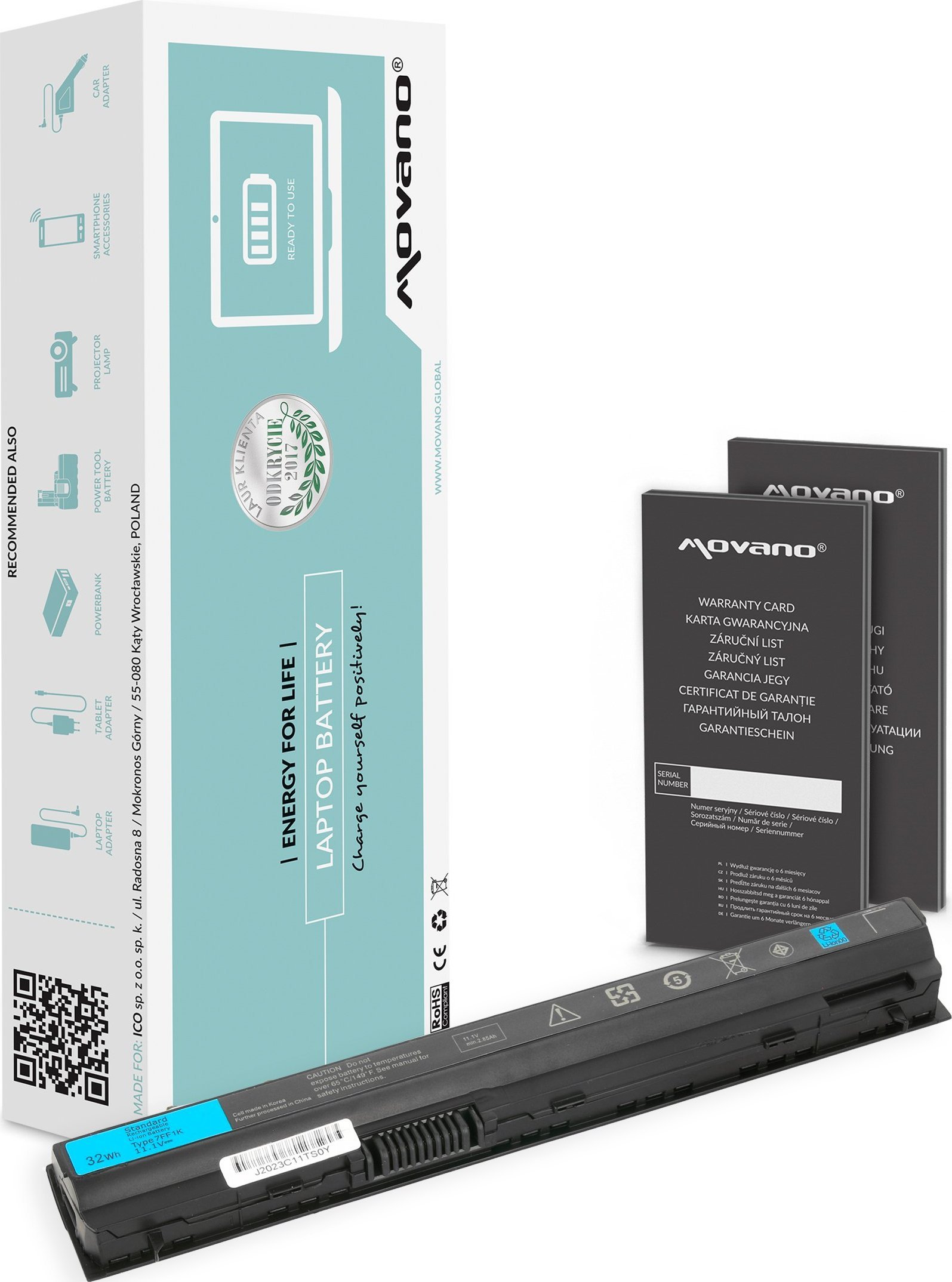 Bateria Movano Bateria FRR0G do Dell Latitude E6220 E6320 E6330