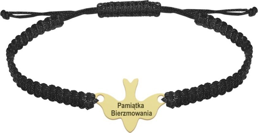 Radziszewska Jewellery Bierzmowanie Bransoletka GOŁĘBICA Duch Święty srebro pozłacane GRAWER GRATIS