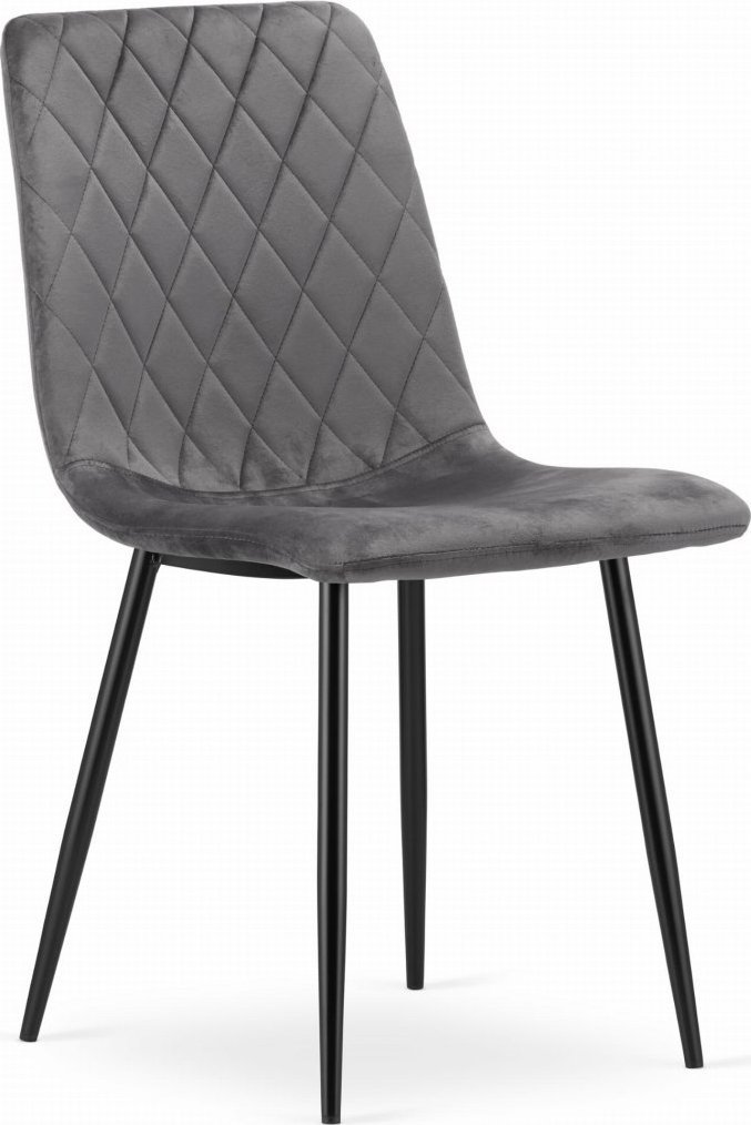Leobert Krzesło TURIN - ciemny szary aksamit x 1