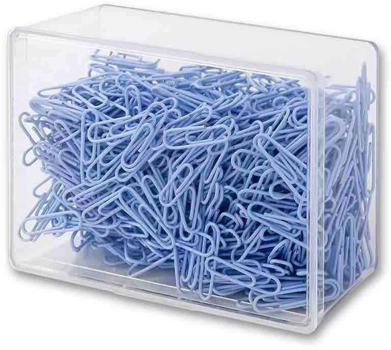 Victory Office Product SPINACZE BIUROWE VICTORY OFFICE 28MM 800 SZT. OKRĄGŁE PASTELOWE JASNOFIOLETOWE POJEMNIK PLASTIKOWY