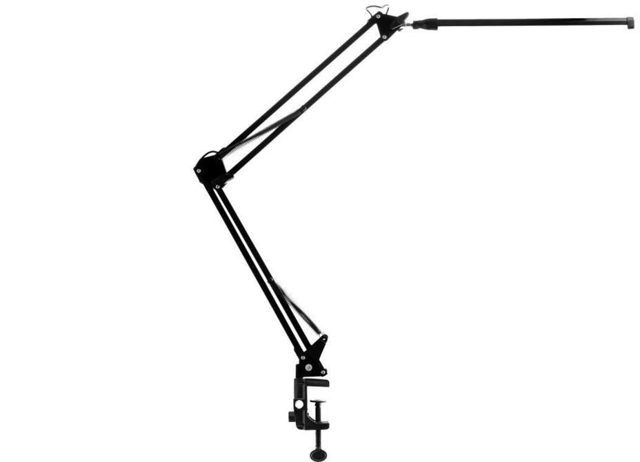 Lampka Biurkowa Kreślarska Stołowa LED 12W CCT USB Ściemnialna COSMI Czarna Lumiled