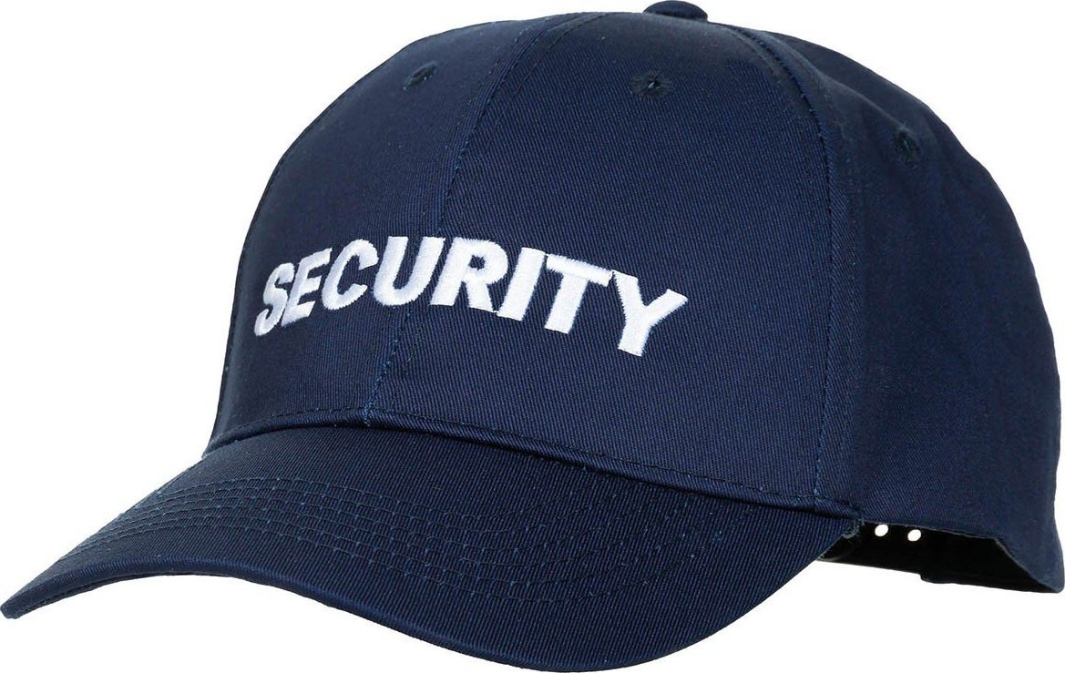 MFH CZAPKA Z DASZKIEM SECURITY NIEBIESKA MFH