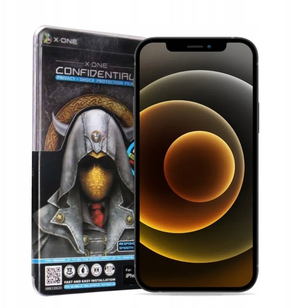 X-One Szkło hartowane Full Cover Extra Strong Privacy - do iPhone 17 Air (full glue) czarny