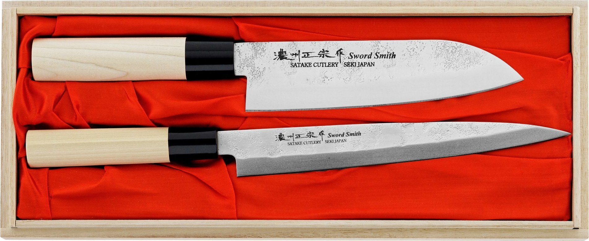 Satake Satake Nashiji Natural Zestaw 2 noży Santoku+Sashimi
