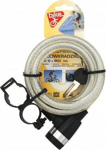 Profast Zabezpieczenie zapięcie rowerowe spiralne 1,2x180cm