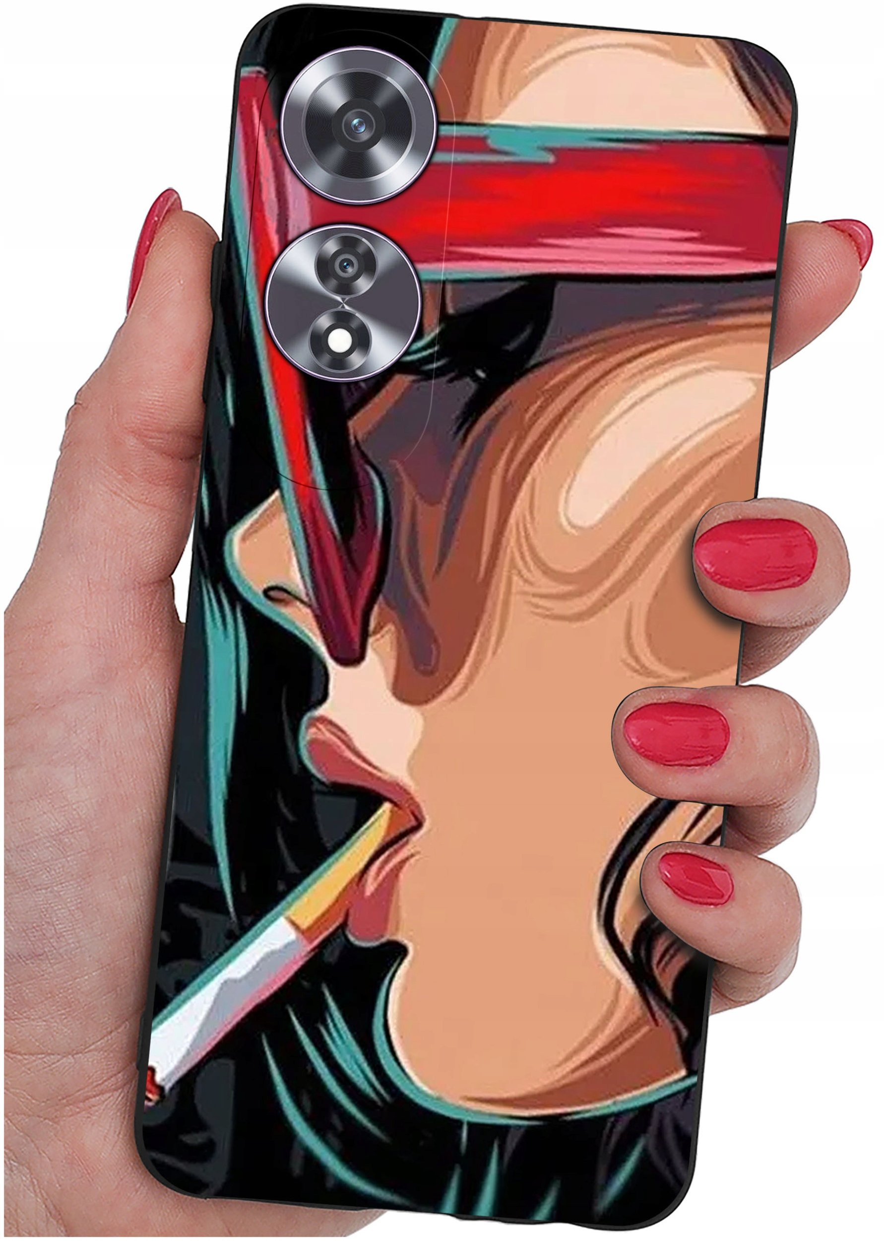 Etui do Oppo A60 4G WZORY |SILIKONOWE MATT CASE + SZKŁO 9H