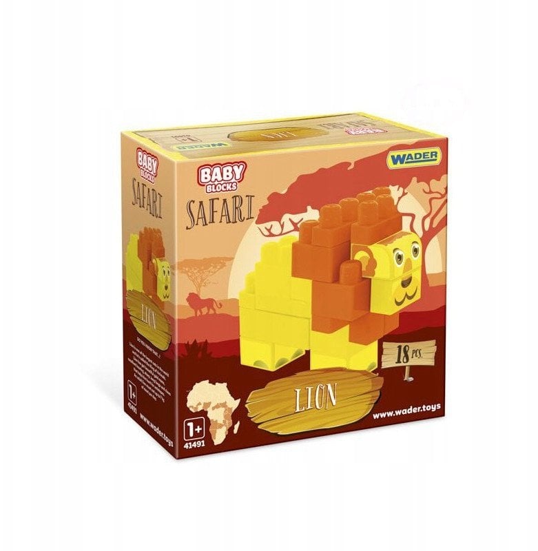 WADER Klocki Baby Blocks Safari 41491