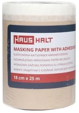 MASKING TAPE HAUSHALT 18 CM X 25 M