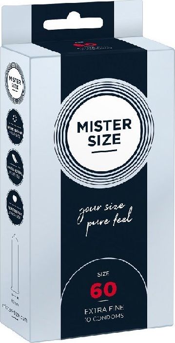 Mister Size Mister Size Condoms prezerwatywy dopasowane do rozmiaru 60mm 10szt.