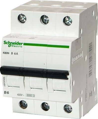 Schneider Wył.nadprądowy 3p B6A K60N schneider A9K01306