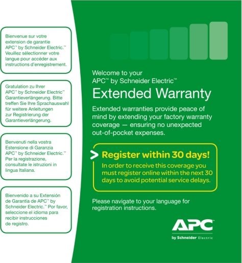 APC APC WBEXTWAR1YR-NB-02 rozszerzenia gwarancji 1 x licencja 1 lat(a)