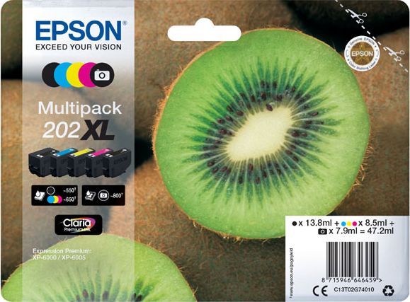 Tusz Epson Tusz C13T02G74010 CMYK + Photo black
