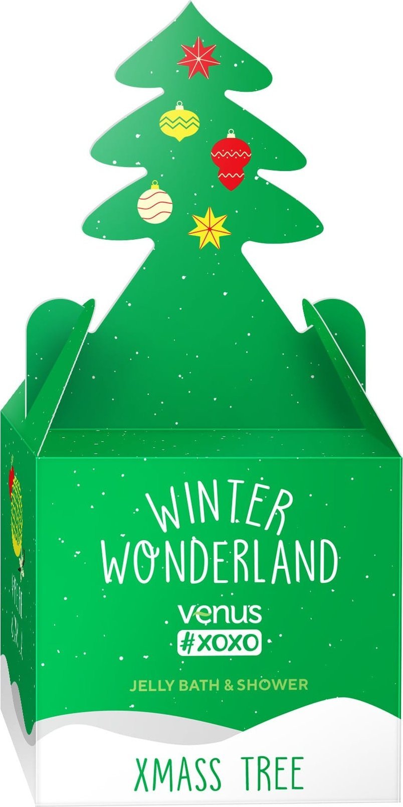 ART.ROZNE VENUS Xoxo Zestaw prezentowy - Winter Wonderland Jelly Bath&Shower Xmas Tree