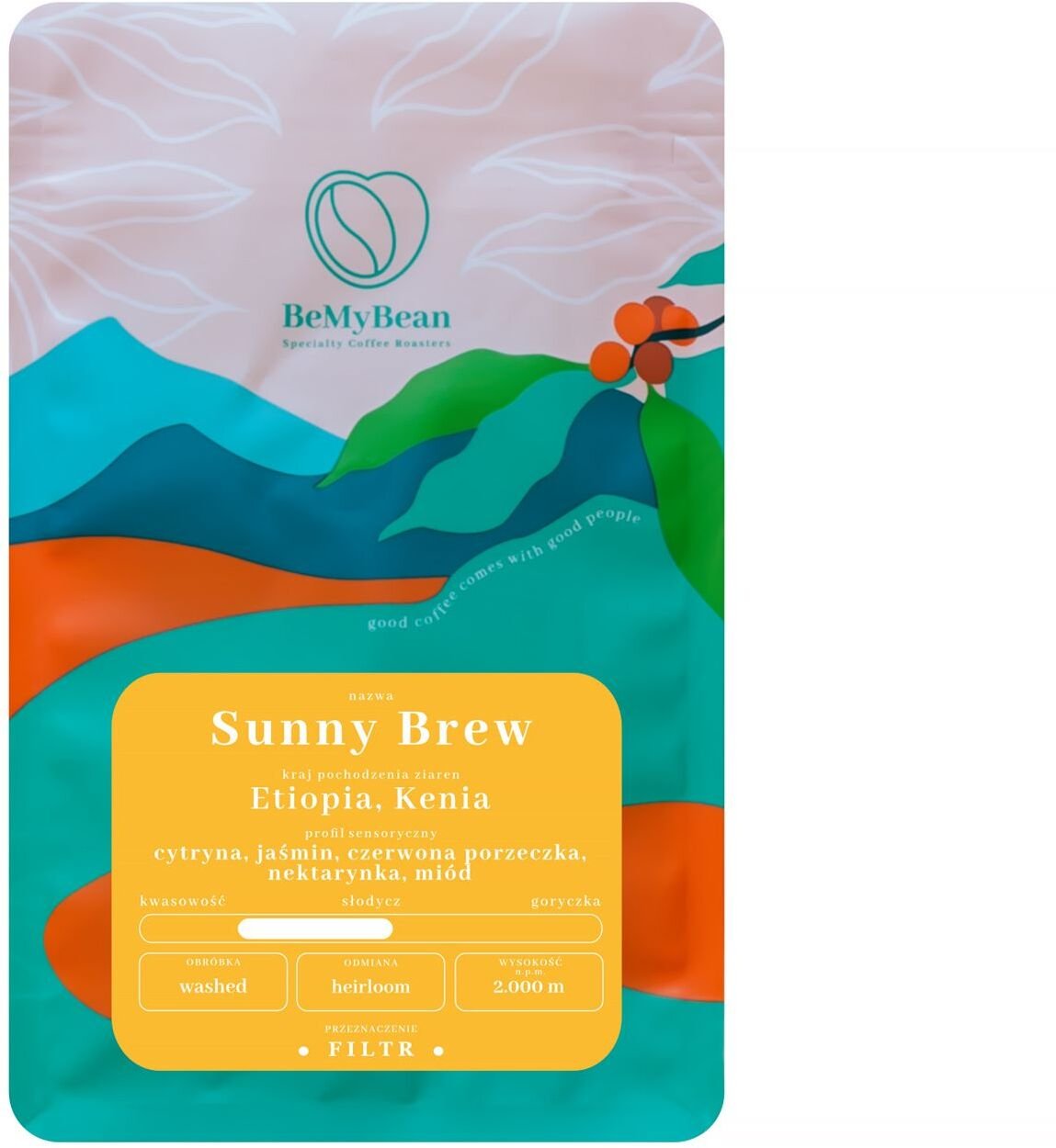 Kawa ziarnista BeMyBean Sunny Brew 1 kg