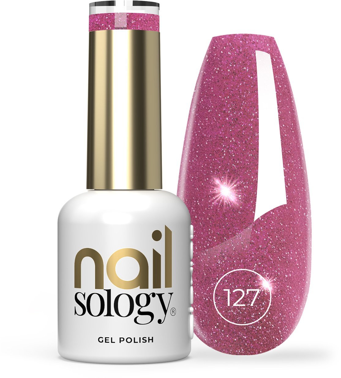 Realac CLAVIER_Nailsology Gel Polish hybrydowy lakier 127 Super Violet 8ml