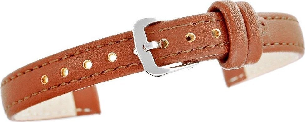 Pasek do zegarka CLASSIC - skóra 12 mm 4999-12XXL-2S Brązowy