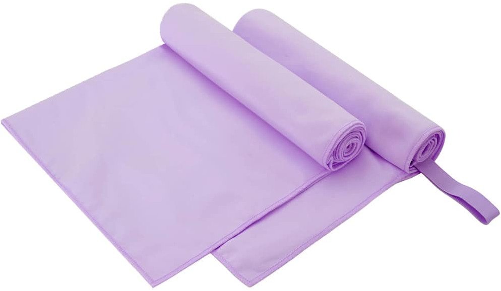 vidaXL Ręczniki Sportowe 2 pcs Fioletowy 100 x 50 cm