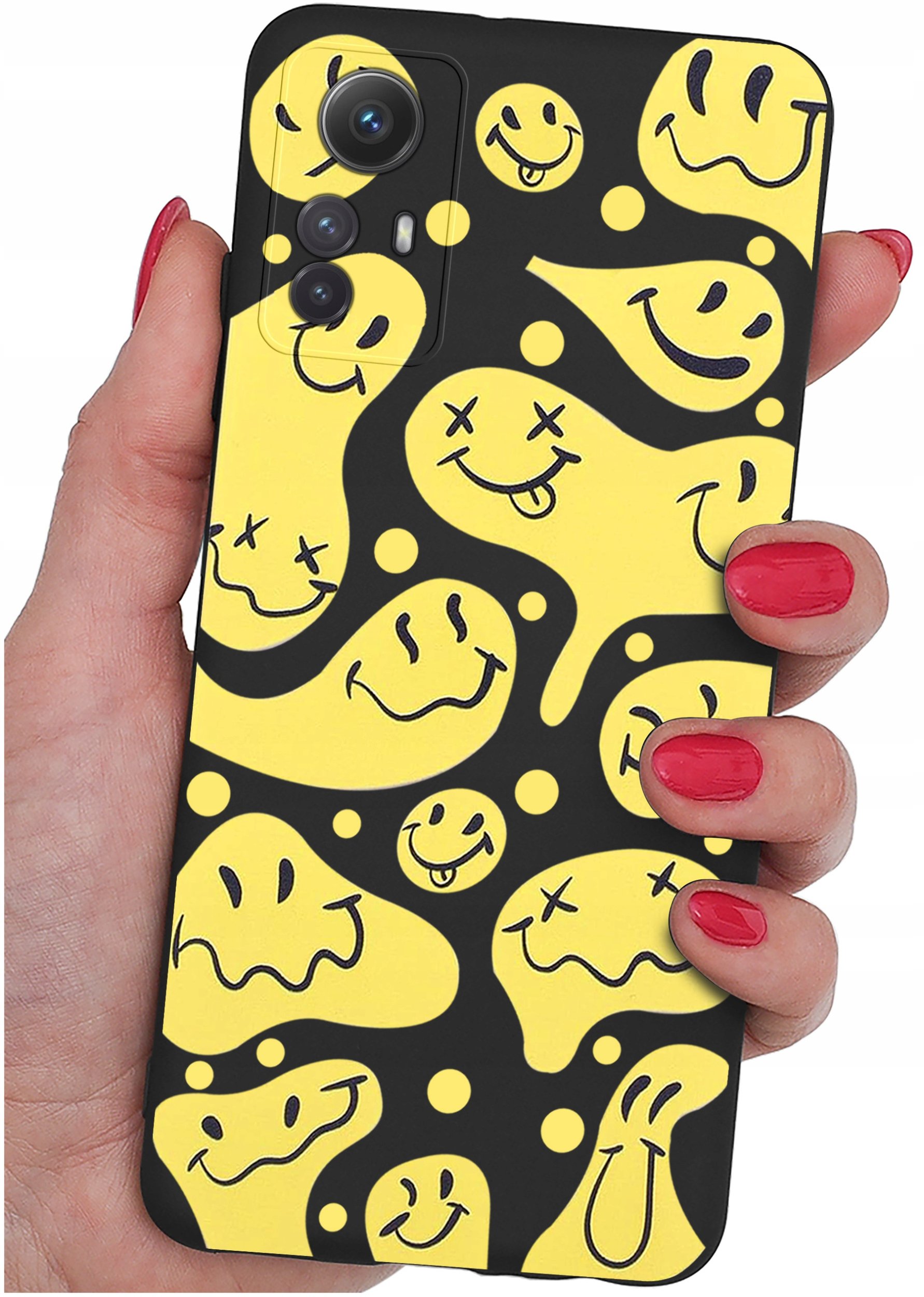 ETUI do Xiaomi Redmi Note 12S | WZORY | SILIKONOWE MATT CASE + SZKŁO 9H