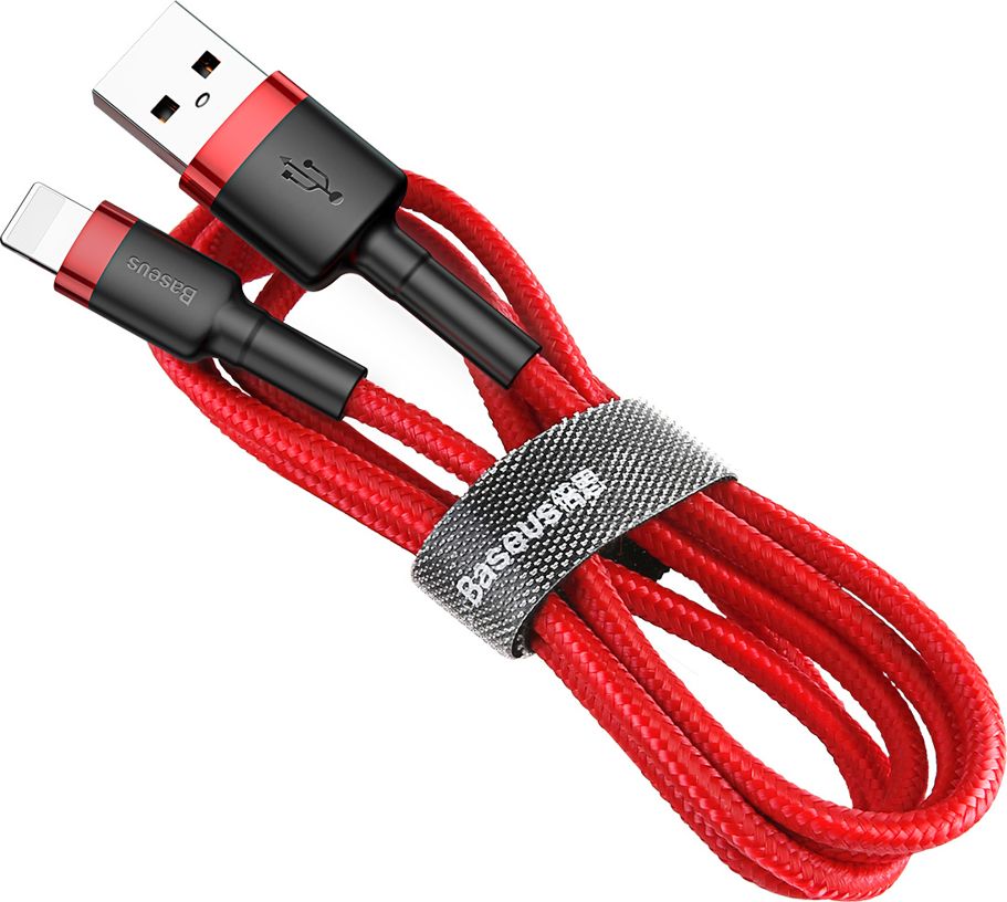 Kabel USB Baseus USB-A - Lightning 0.5 m Czerwony (058882)