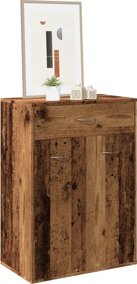 vidaXL vidaXL Szafka na buty, stare drewno, materiał drewnopochodny