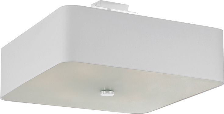 Lampa sufitowa Lumes Biały kwadratowy plafon minimalistyczny - EX667-Lokki