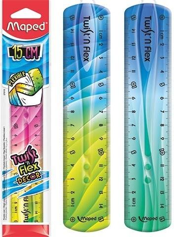 Maped Linijka Twist'n Flex Decor niełamliwa 15cm MAPED