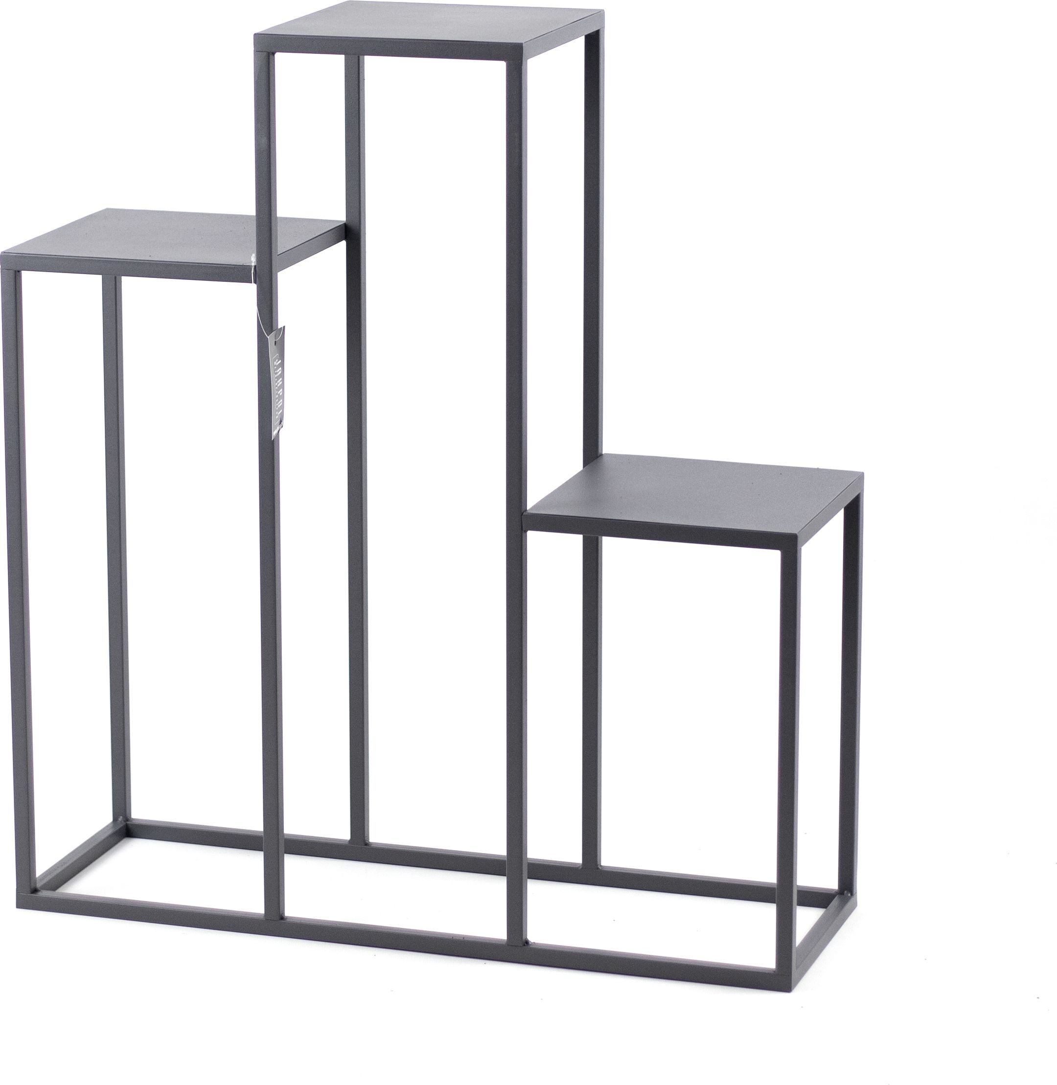 Jakpoldesign Kwietnik Metalowy Stojak na trzy kwiaty METALLO 80cm szary LOFT KWL-23