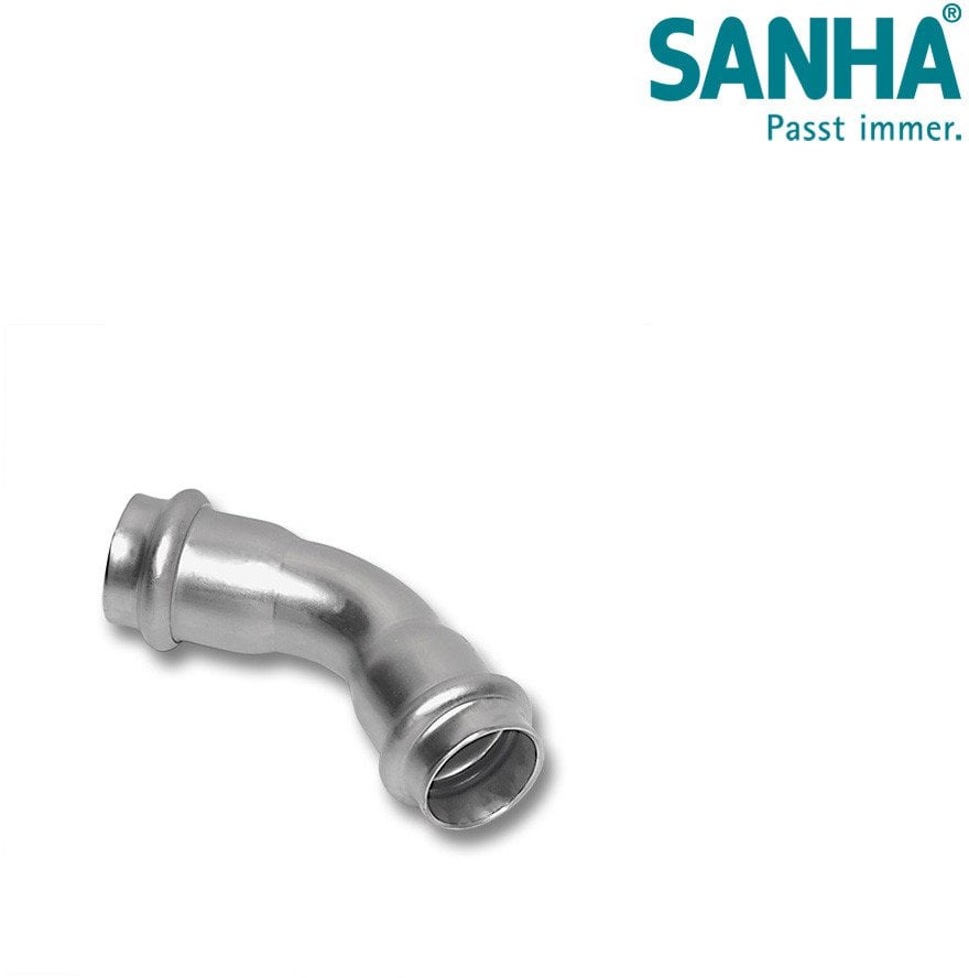 NiroSan-Press Łuk 45° PxP 76,1złączki