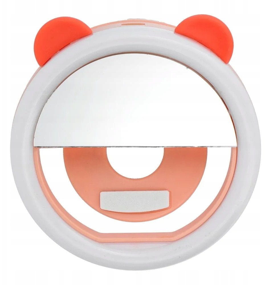 Lampa LED Ring do selfie na telefon RK12 pomarańcz miś