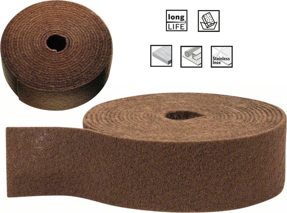 Szlifierka Bosch Bosch Expert fleece roll N880 coarse A, 100mmx10m, sanding sheet (brown, 10 meter roll, for hand sanding)