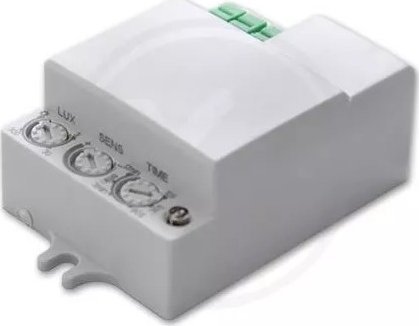 Masterled Czujnik zmierzchu i ruchu mikrofalowy Flat z szybko złączką 1200W max Czujnik zmierzchu i ruchu mikrofalowy Flat z szybko złączką 1200W max