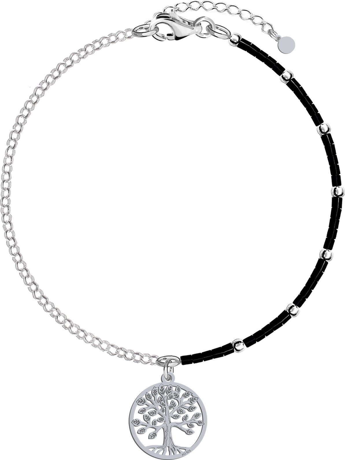 Radziszewska Jewellery Bransoletka Srebrna z Drzewkiem Szczęścia