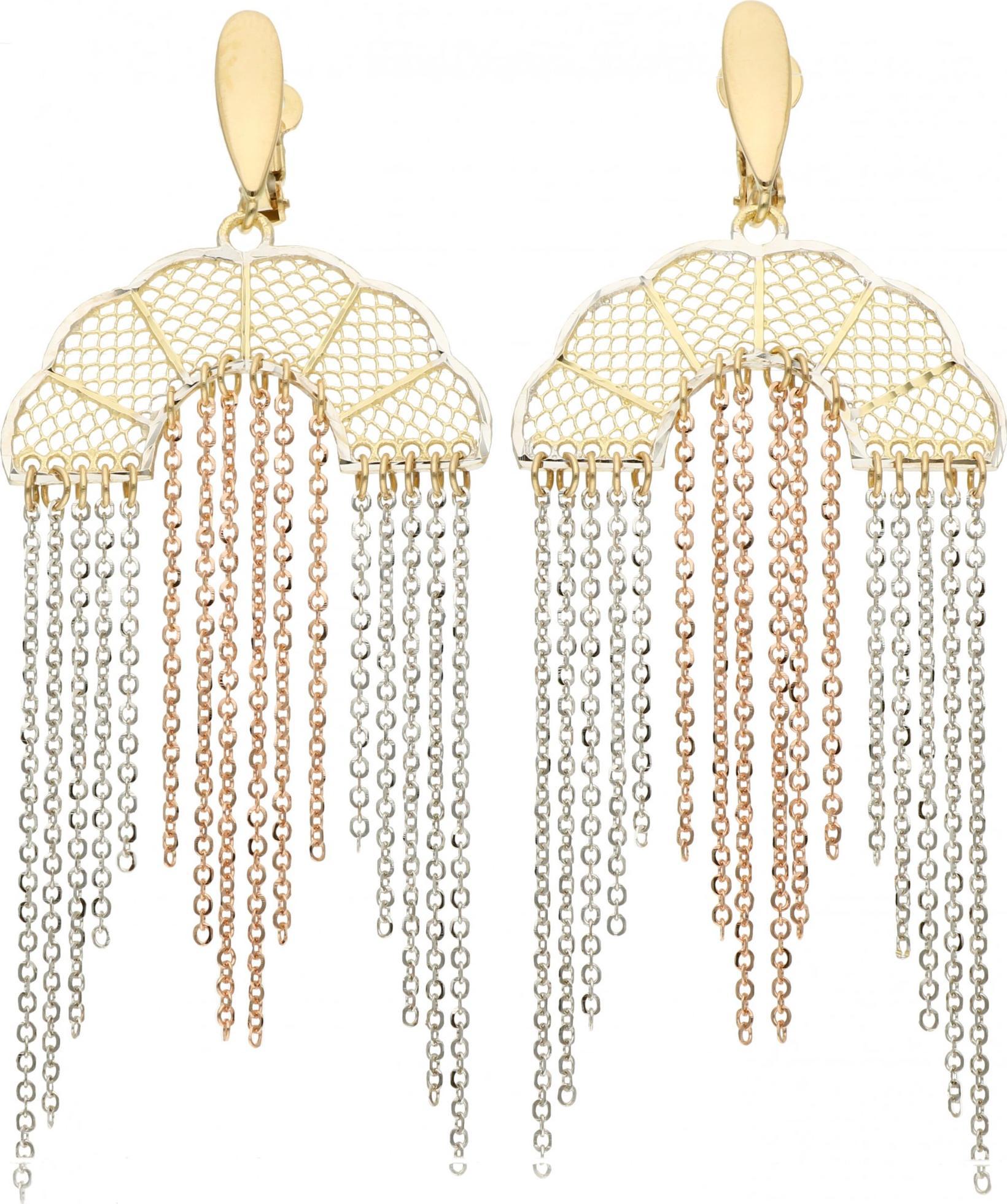 Rosanto Zjawiskowe złote kolczyki chwosty 585 14k