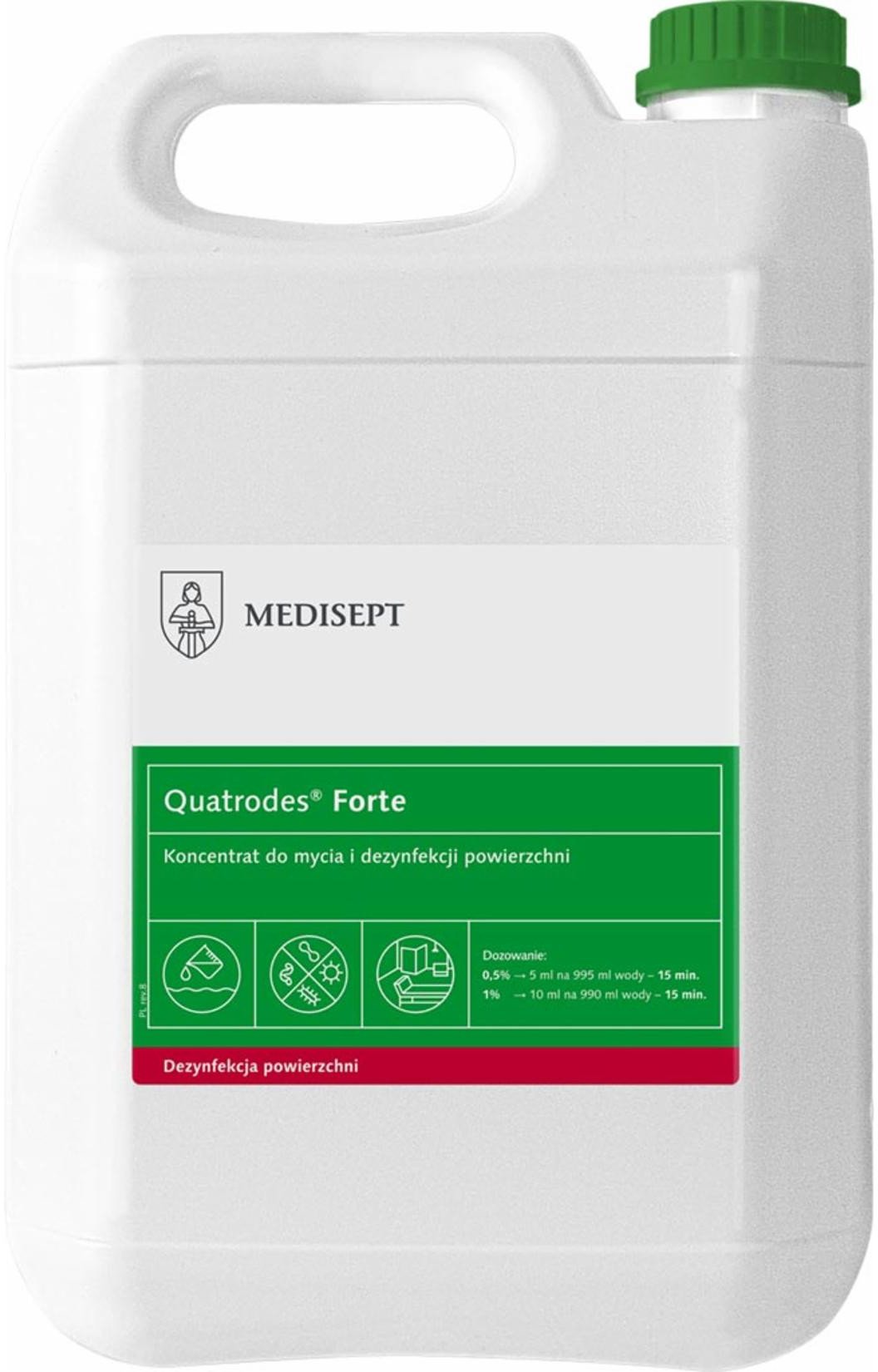 MED-QUATROFORTE - Koncentrat do mycia i dezynfekcji powierzchni, Quatrodes Forte 1 L