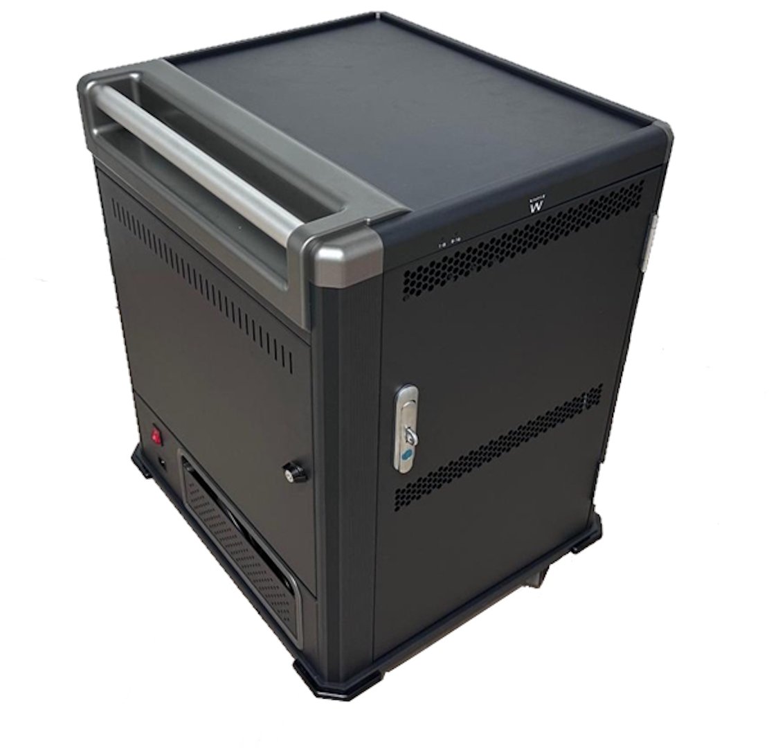 Ewent EW1703 szafka na urządzenia przenośne Wózek przenośny do zarządzania urządzeniami Czarny, Szary