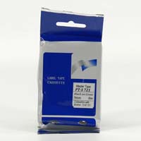 Master tape kompatybilny taśma do drukarek etykiet, dla Brother, PT-S721, czarny druk/zielony podkład, nielaminowany, 8m, 9mm - PT-S721