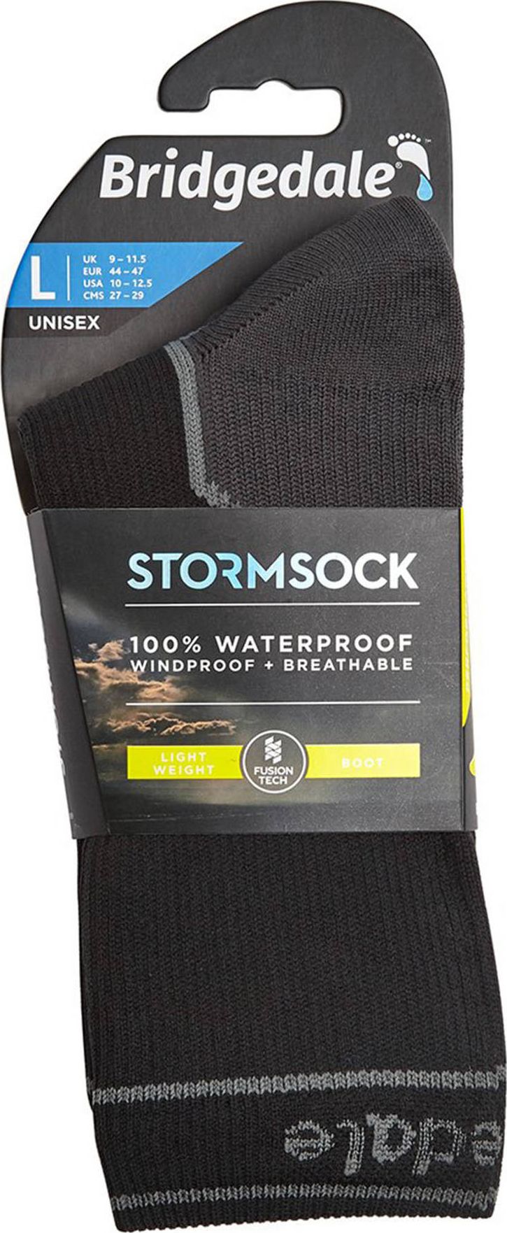 Bridgedale Skarpety Bridgedale StormSock Lt Boot - black/grey 40 - 43