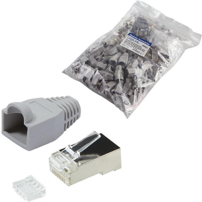 LogiLink Złącze wtykowe CAT6 RJ45 100 sztuk (MP0021)