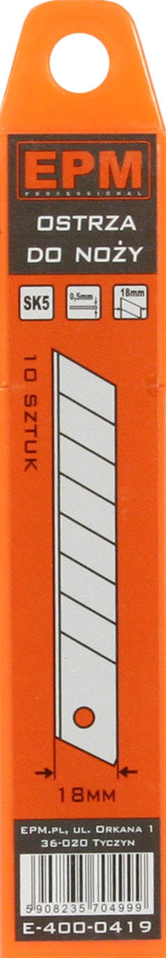 EPM Ostrza 18mm 10 szt. E-400-0419
