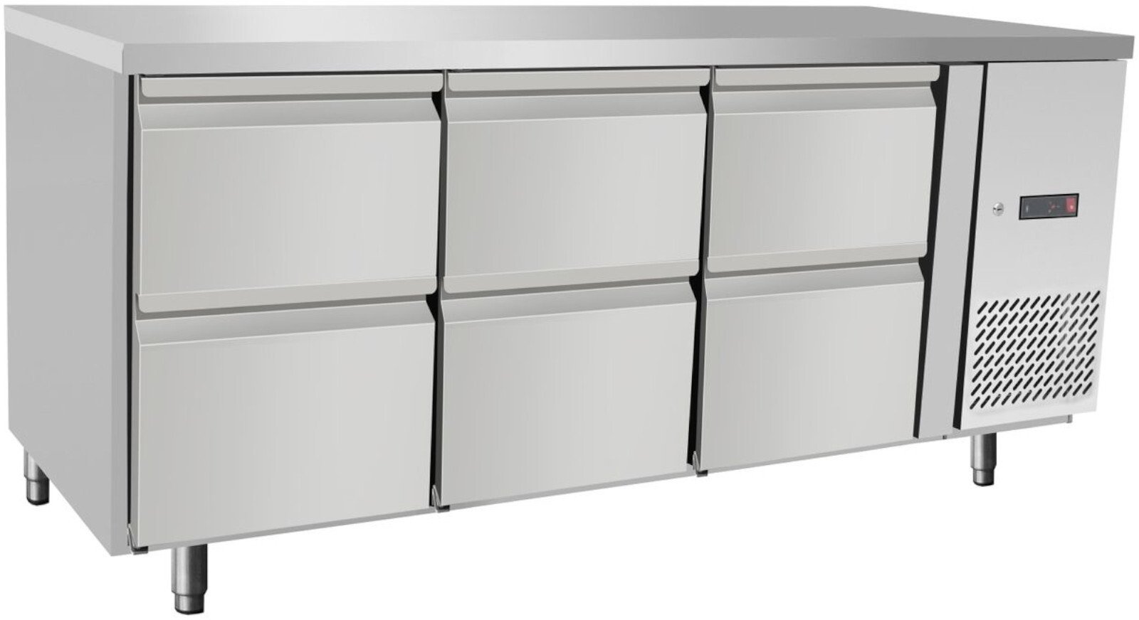 ARKTIC Stół chłodniczy dla gastronomii z 6 szufladami 420 l 400 W 1795x700x879 mm