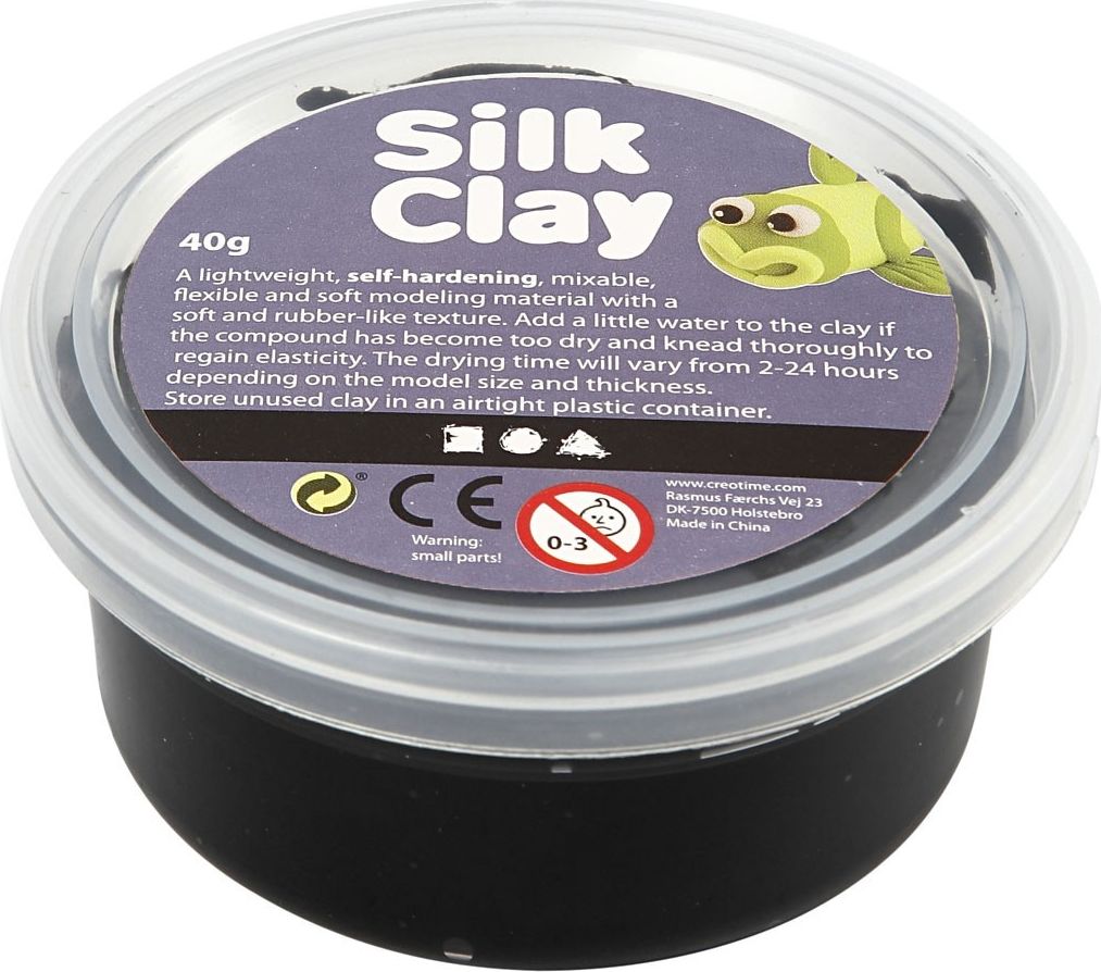 Creativ Company Masa Silk Clay Czarna 40g