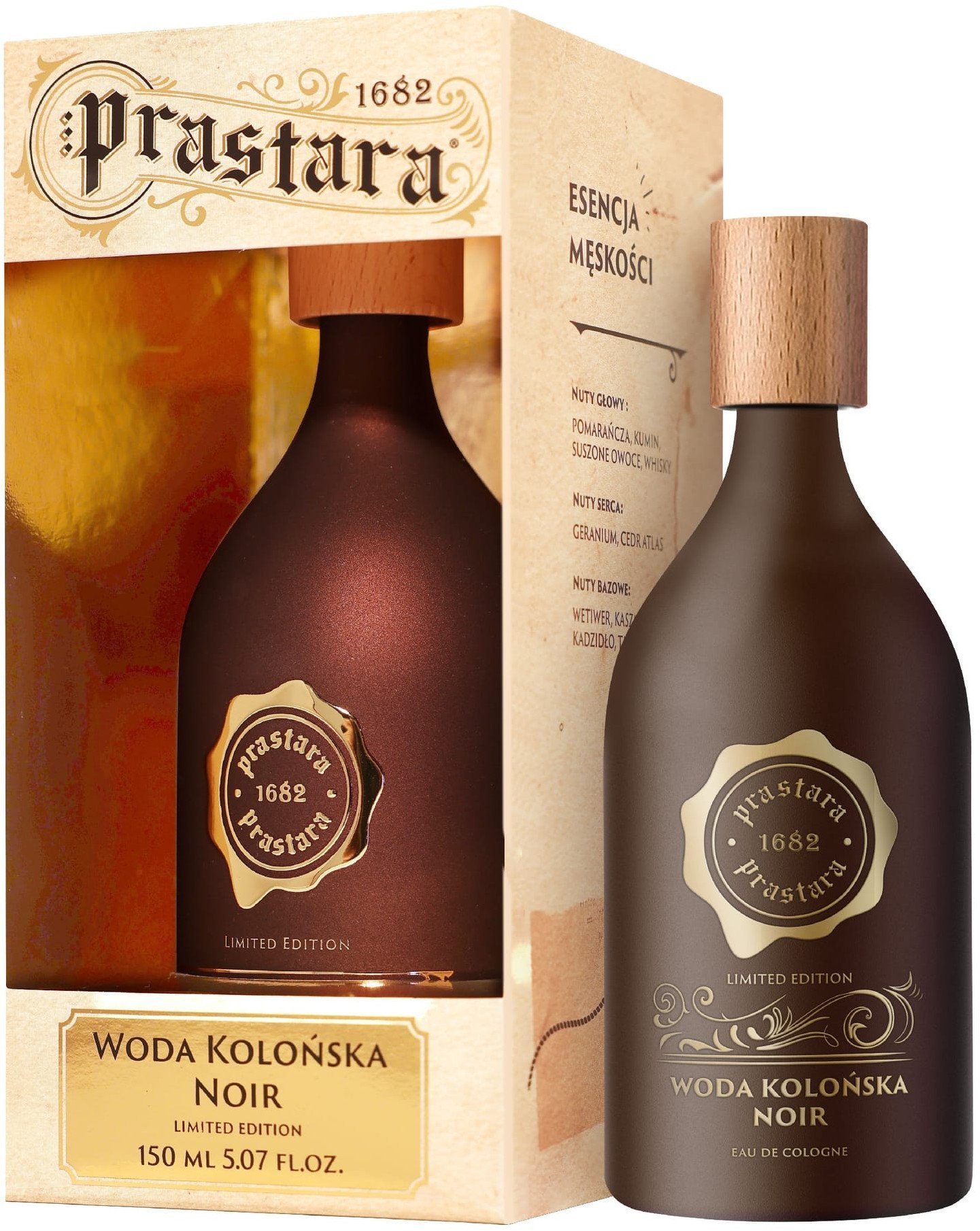 PRASTARA Noir Woda kolońska dla mężczyzn 150 ml - edycja limitowana