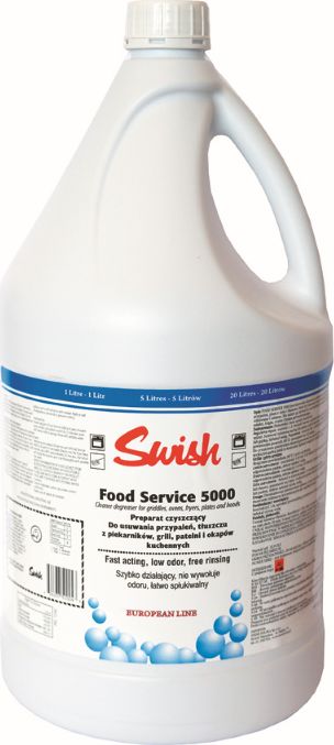 Swish Swish Food Service 5000 - Silny preparat do usuwania plam z tłuszczu i przypaleń - 5 l