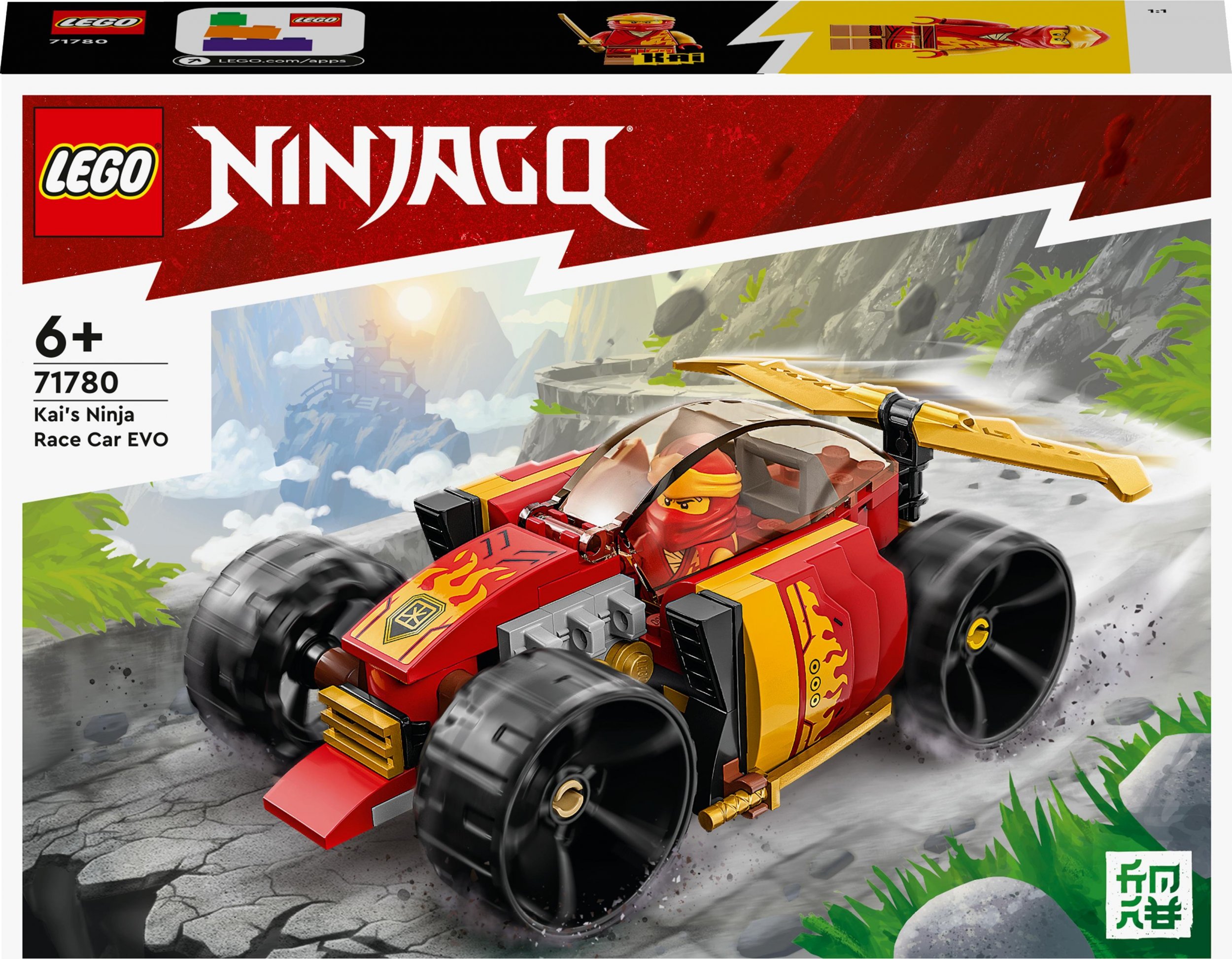 LEGO Ninjago Samochód wyścigowy ninja Kaia EVO (71780)